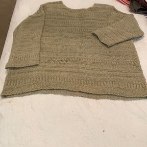 J. Jill XL OLIVE GREEN cotton/nylon sweater